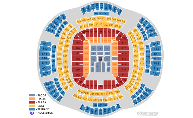 Metlife Stadium Seating Chart Wrestlemania