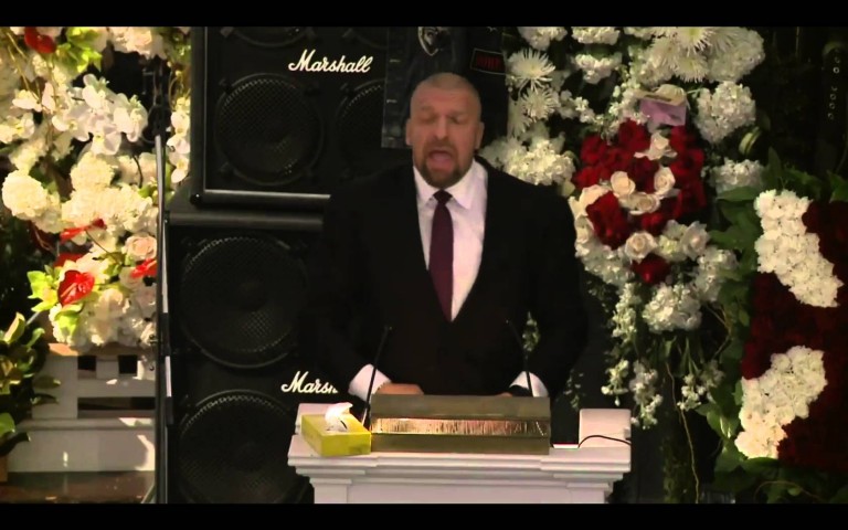 Watch Triple H Pay Tribute To Lemmy Kilmister With A Touching Speech At His Memorial Service