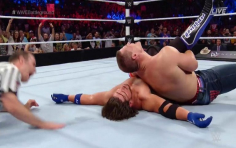 John Cena Pins AJ Styles Clean At WWE Battleground