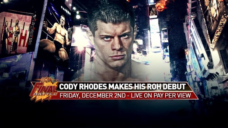 Cody Rhodes Set To Compete At ROH Final Battle 2016