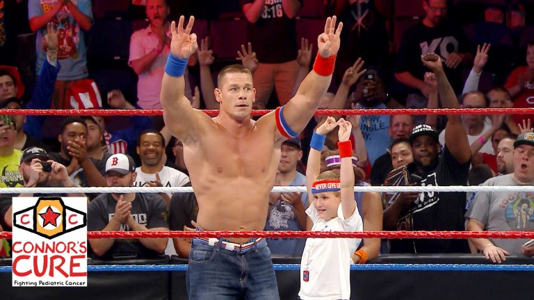 John Cena Celebrates With Cancer Survivor After Raw, Six Man Tag Team Match