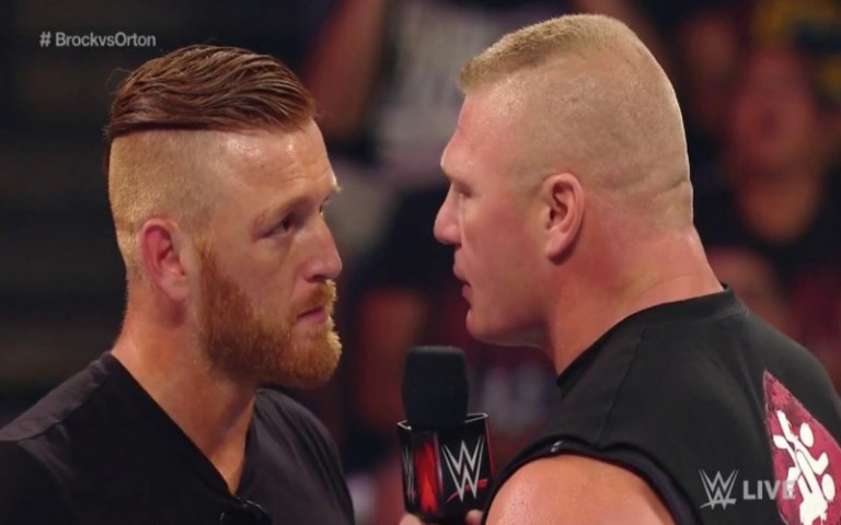 Brock Lesnar Destroys Heath Slater On Raw