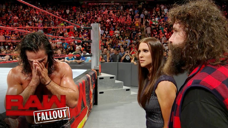 Watch Seth Rollins Confront Mick Foley And Stephanie McMahon After Raw, WWE Says Cesaro Is Injured