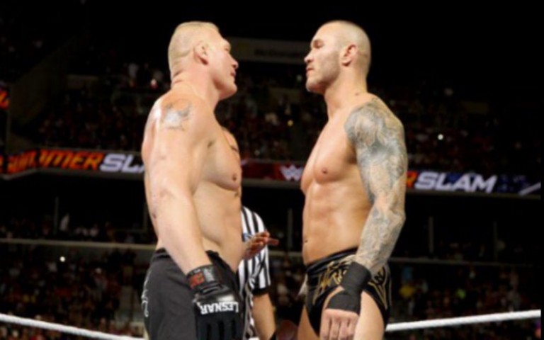 Brock Lesnar Gets The Victory Over Randy Orton In Their SummerSlam Rematch