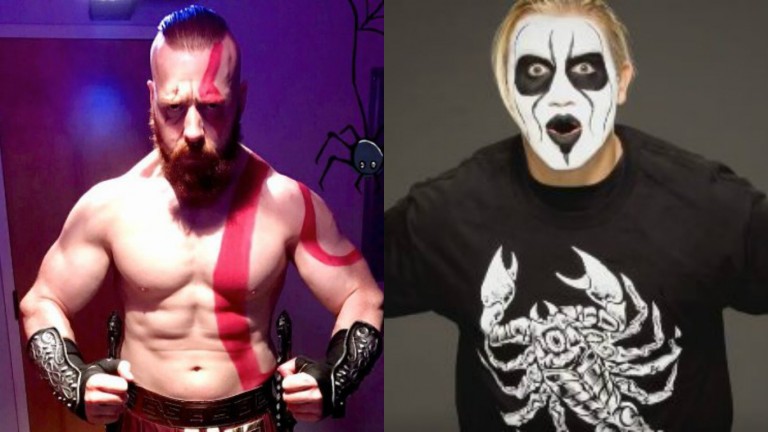 Sheamus Shows Off His Kratos Costume, Tyler Breeze Transforms Into Sting