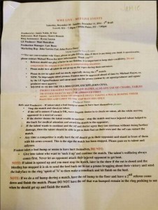 Leaked Document From WWE Live Event Reveals What Wrestlers Are Told Not