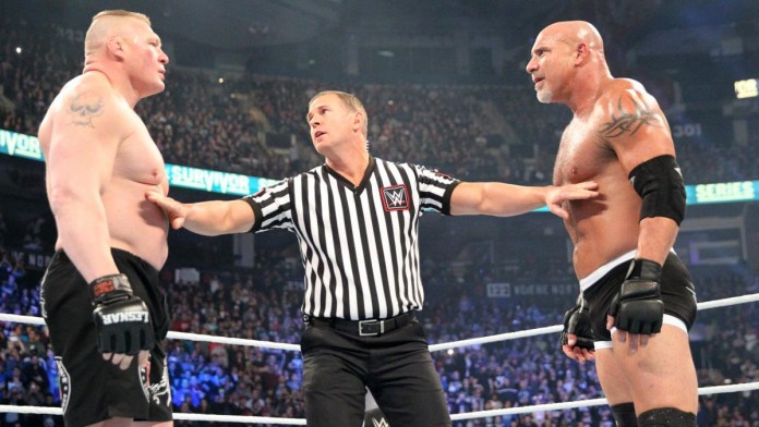 goldberg vs. brock lesnar