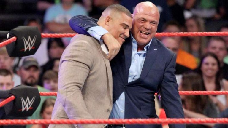 Kurt Angle And Jason Jordan Are Too Busy Bonding To Talk About Business