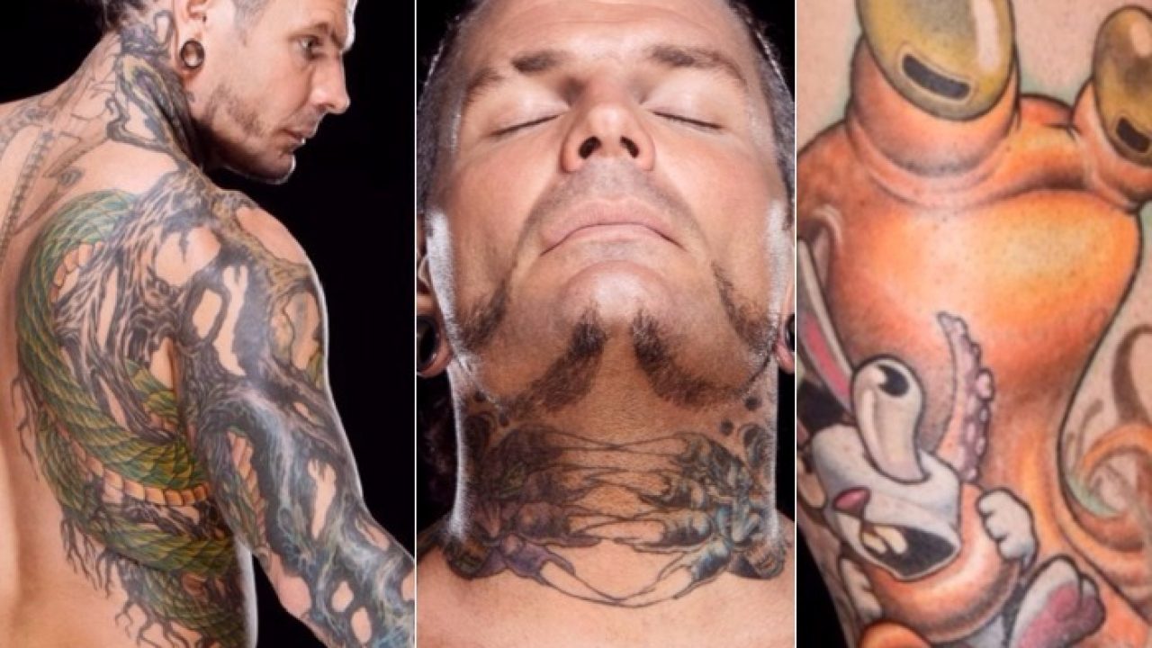 Jeff Hardy shows off incredible back tattoo following his return on WWE  SmackDown Live