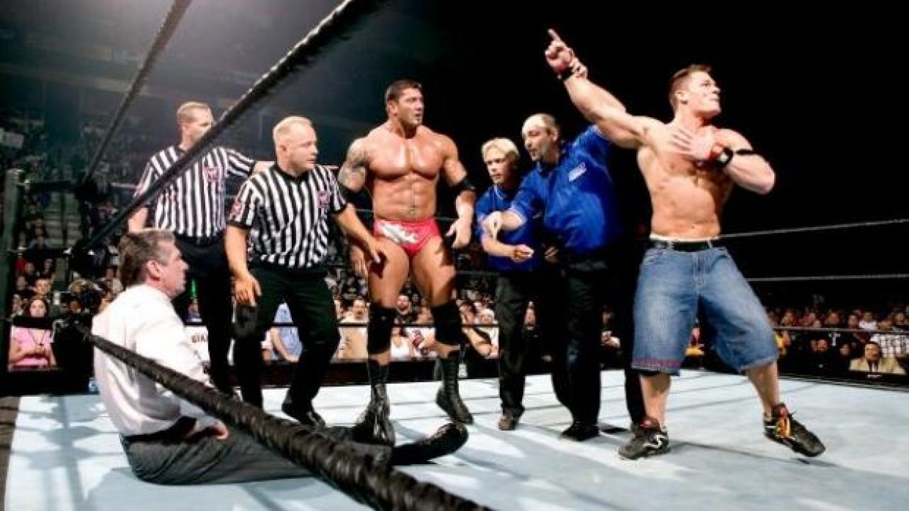 Backstage Reaction To The Big John Cena/Batista Botch At The 2005 Royal Rumble