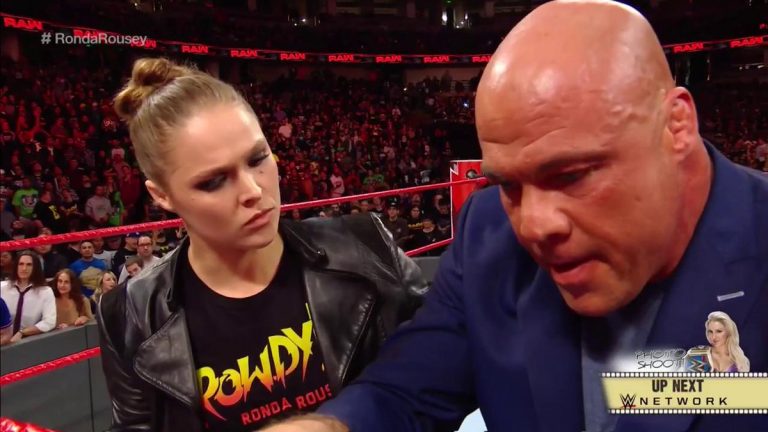 Kurt Angle And Ronda Rousey Spend Some Quality Time Together At Arnold Sports Festival
