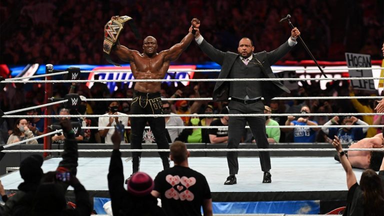 Bobby Lashley Breaks Character Off Screen At WrestleMania 37