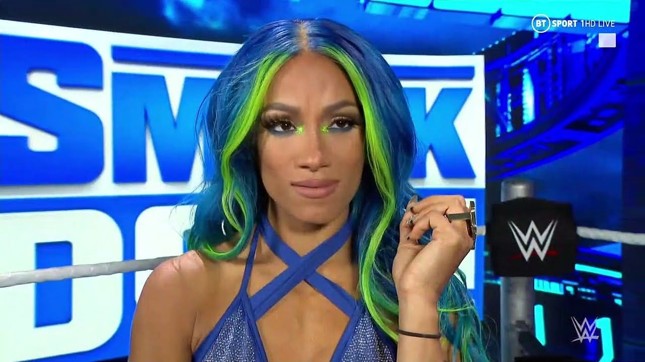 1. Sasha Banks' Iconic Blue Hair in WWE - wide 2
