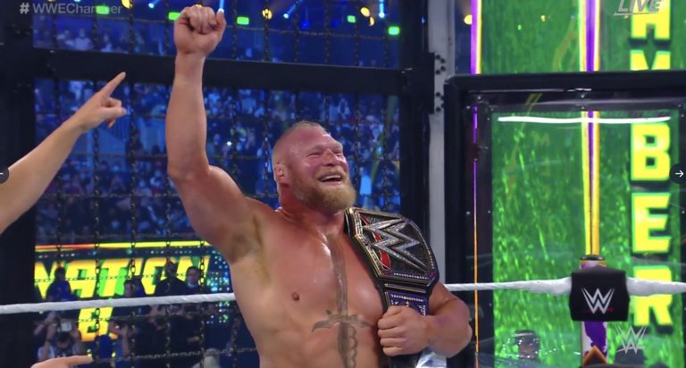 Brock Lesnar Wins WWE Championship, Champion vs. Champion Match Announced For WrestleMania